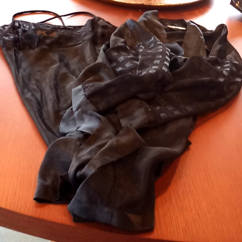 Victoria's Secret, 2-Piece, Black Lingerie set, Women's size 14.
